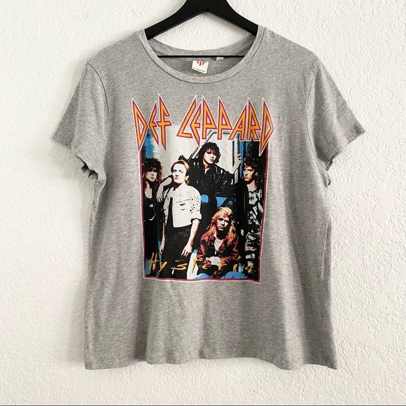 Junk Food | Gray Def Leppard Graphic Band Tee - Picture 1 of 8